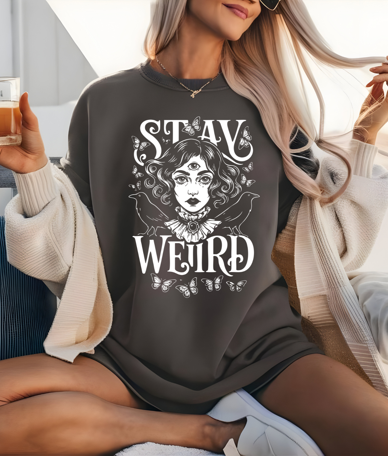 Stay Weird DTF Transfer