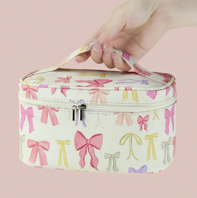 Summer Bows Makeup Travel Case
