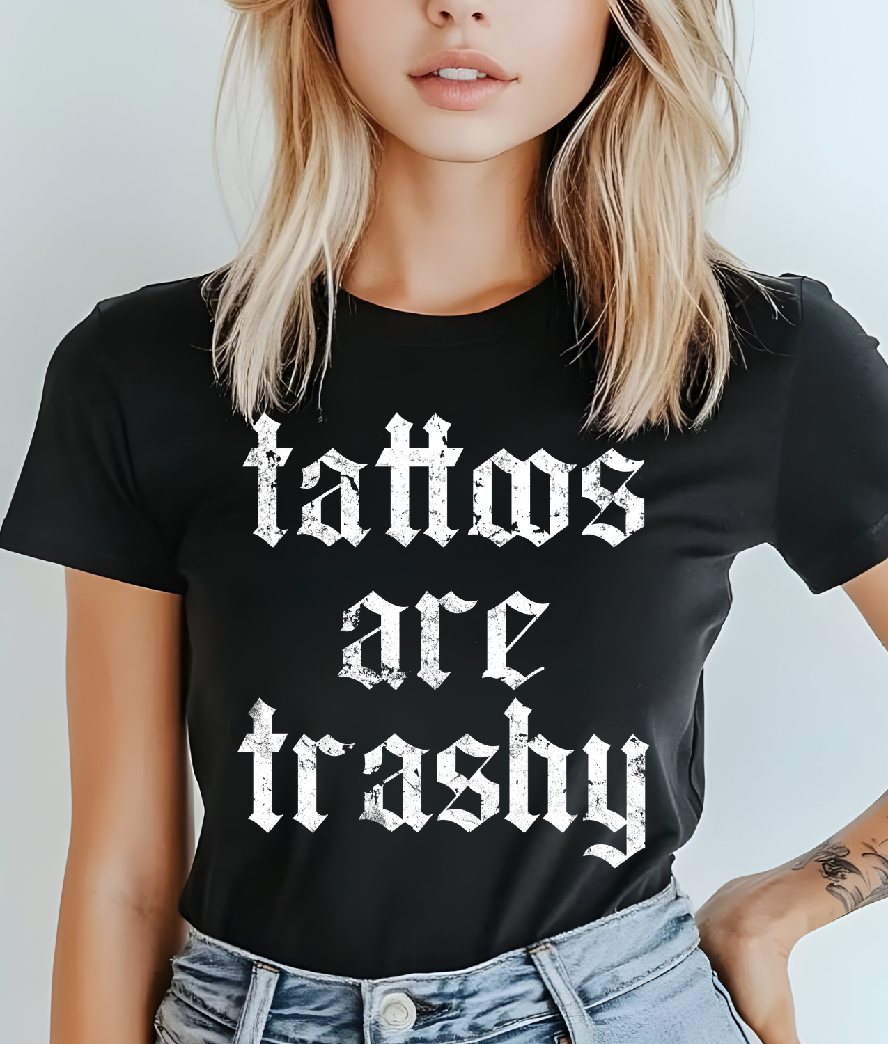 Tattoos Are Trashy DTF Transfer