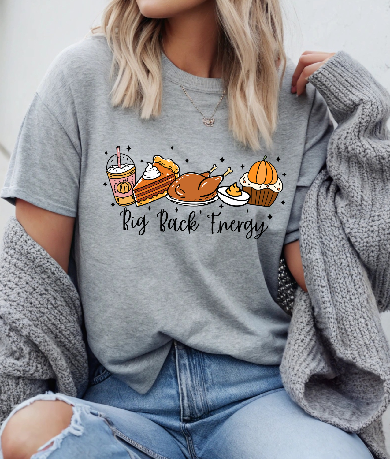 Thanksgiving Big Back Energy DTF Transfer