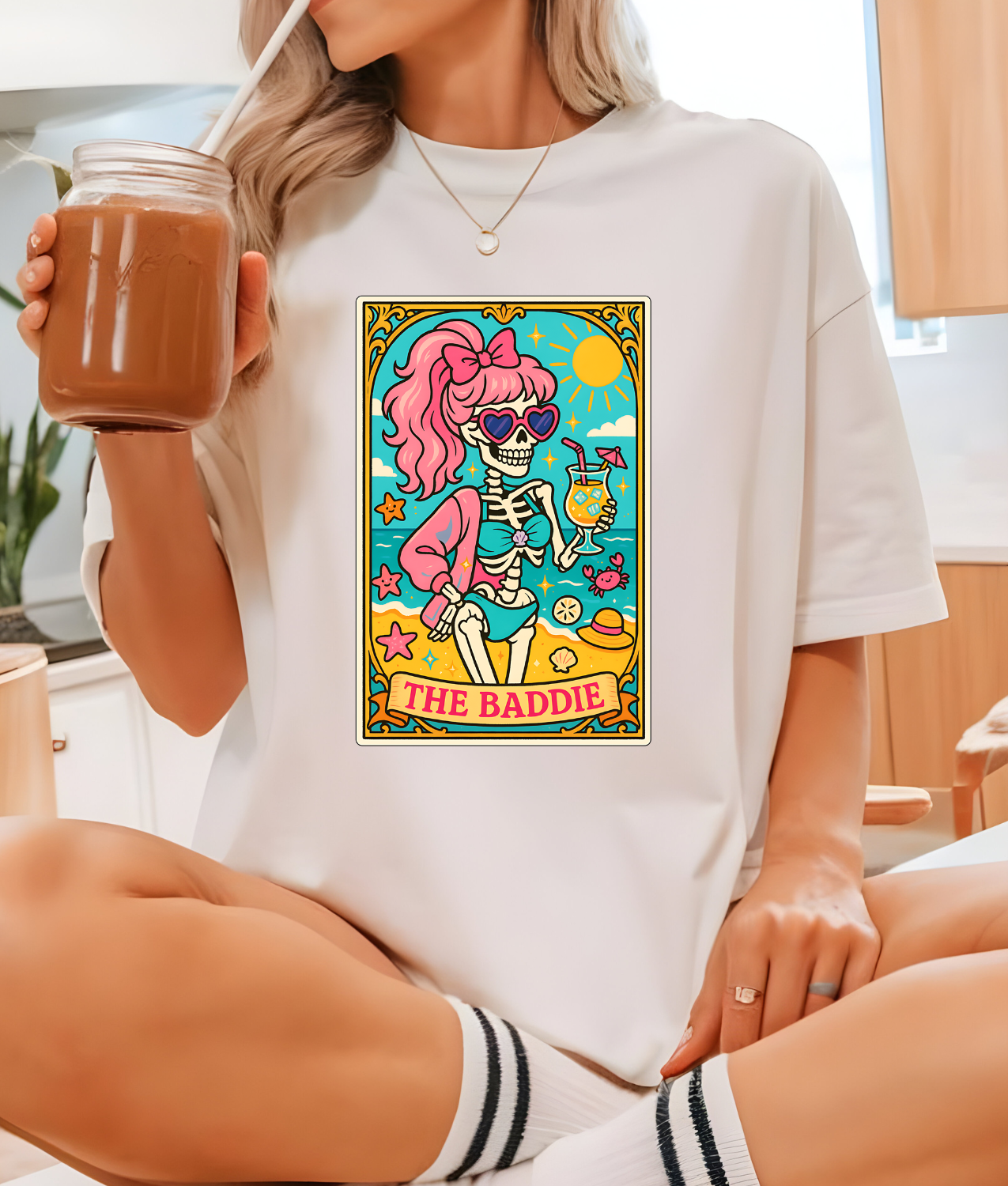 The Baddie Tarot Card DTF Transfer