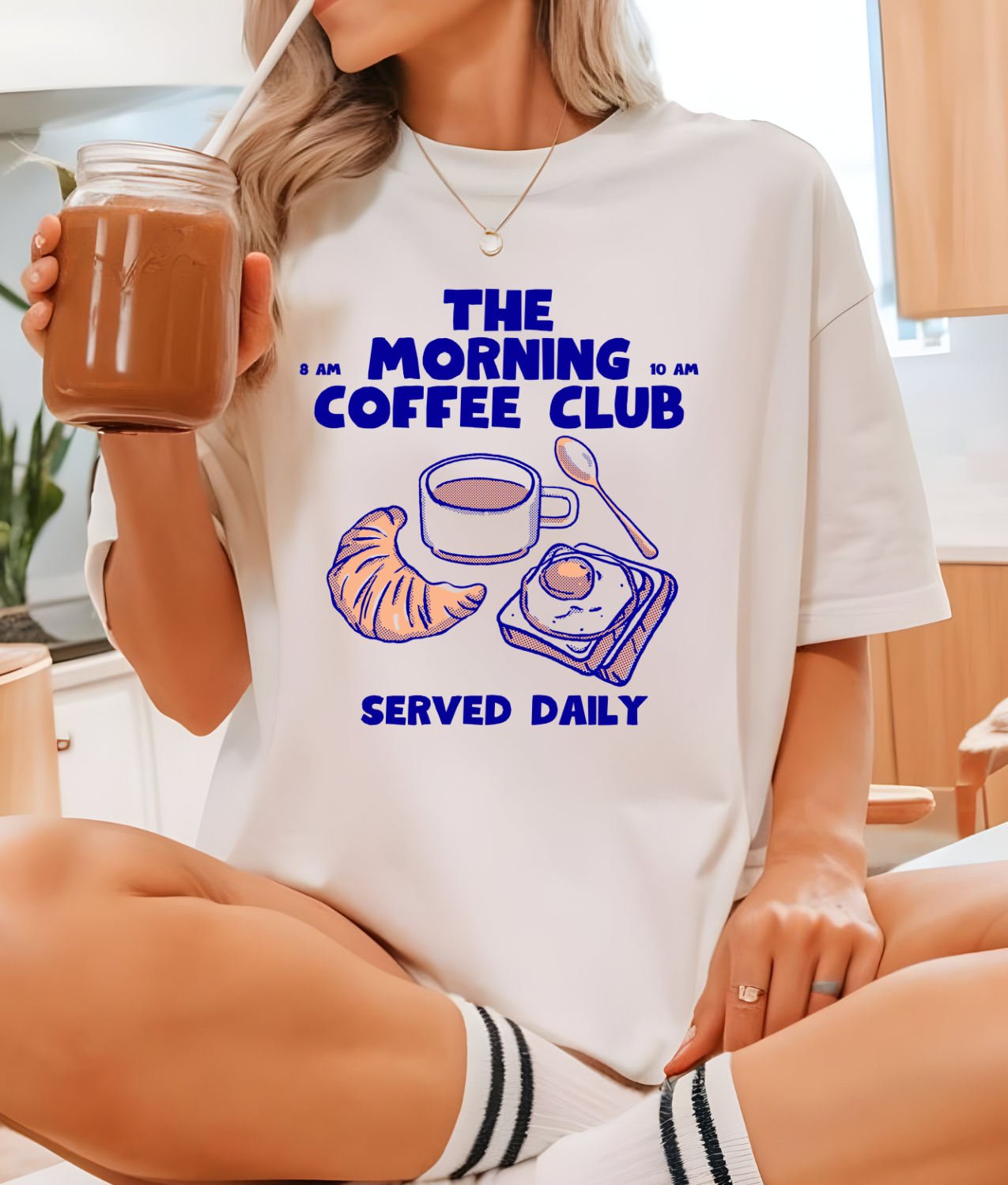 The Morning Coffee Club DTF Transfer