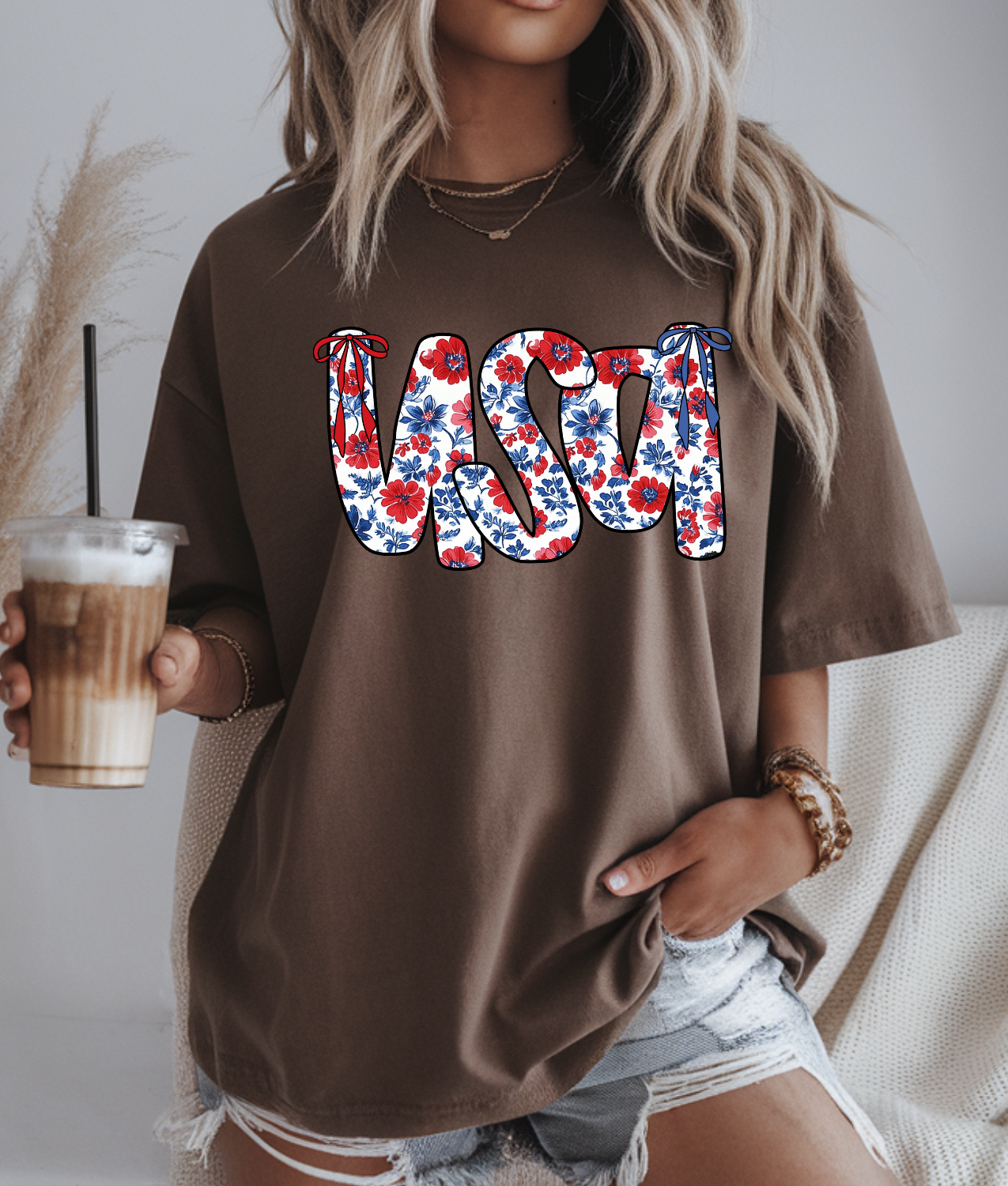 USA Floral DTF Transfer