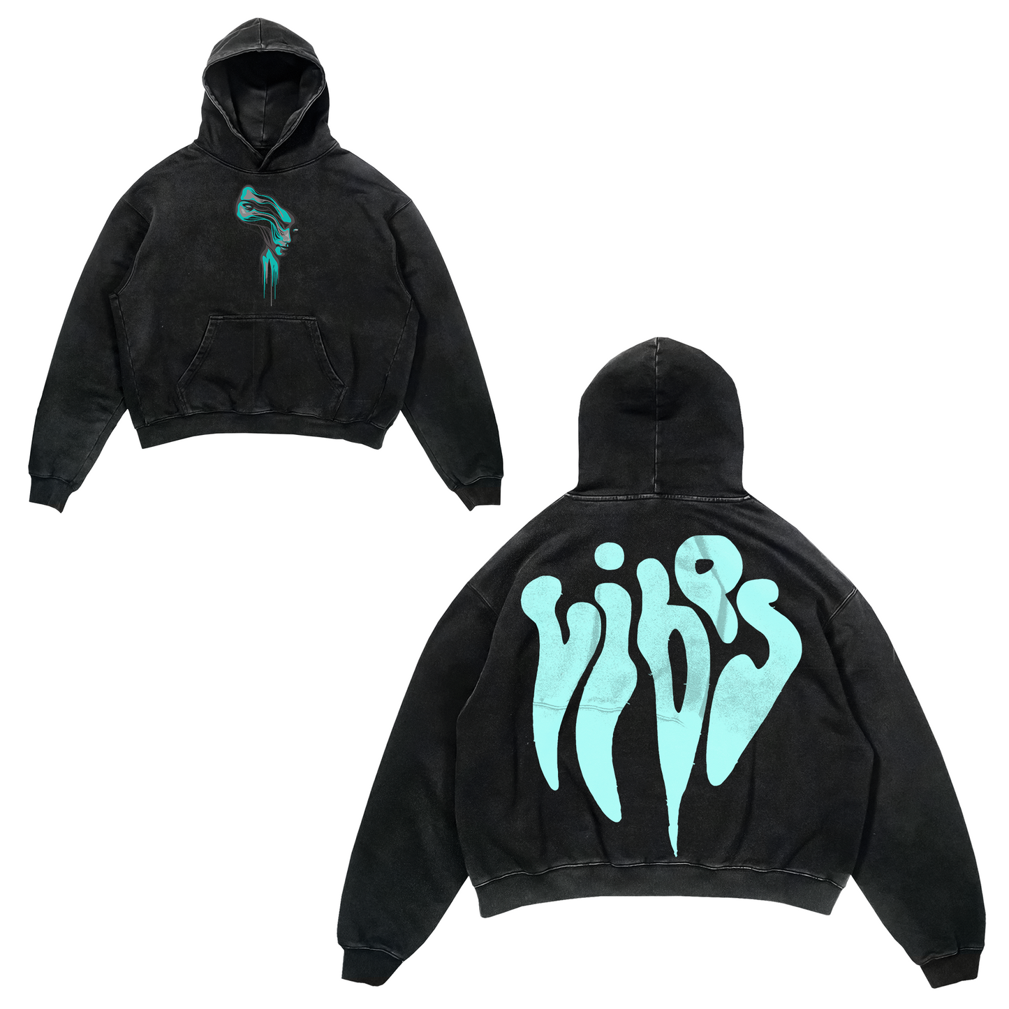Oversized - Vibes DTF Transfer FRONT AND BACK INCLUDED