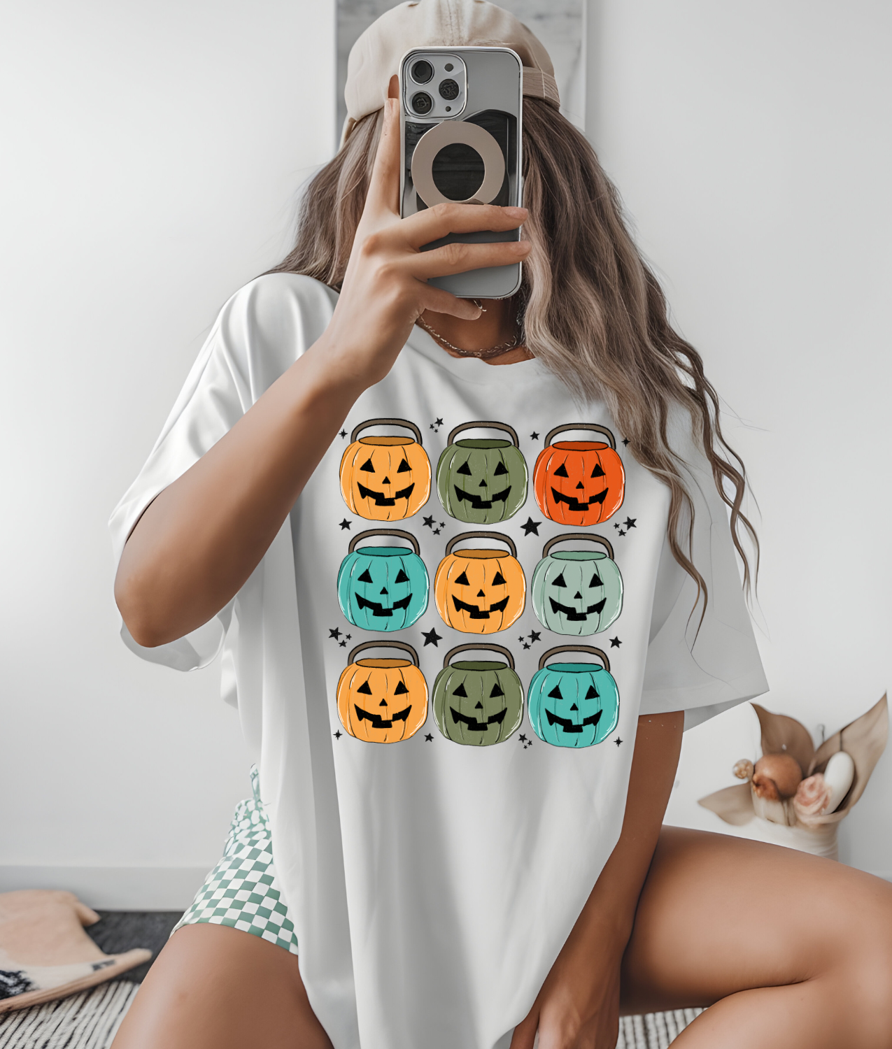 Vintage Jack-O-Lantern Buckets DTF Transfer