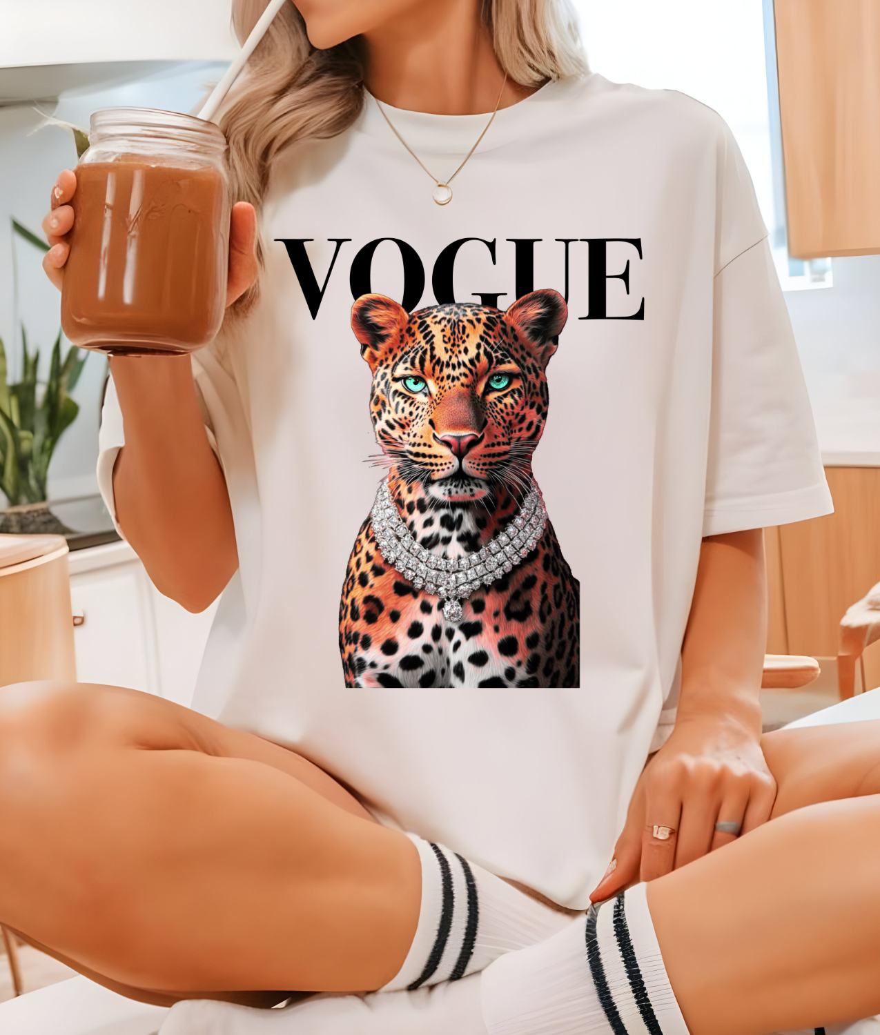Vogue Leopard DTF Transfer