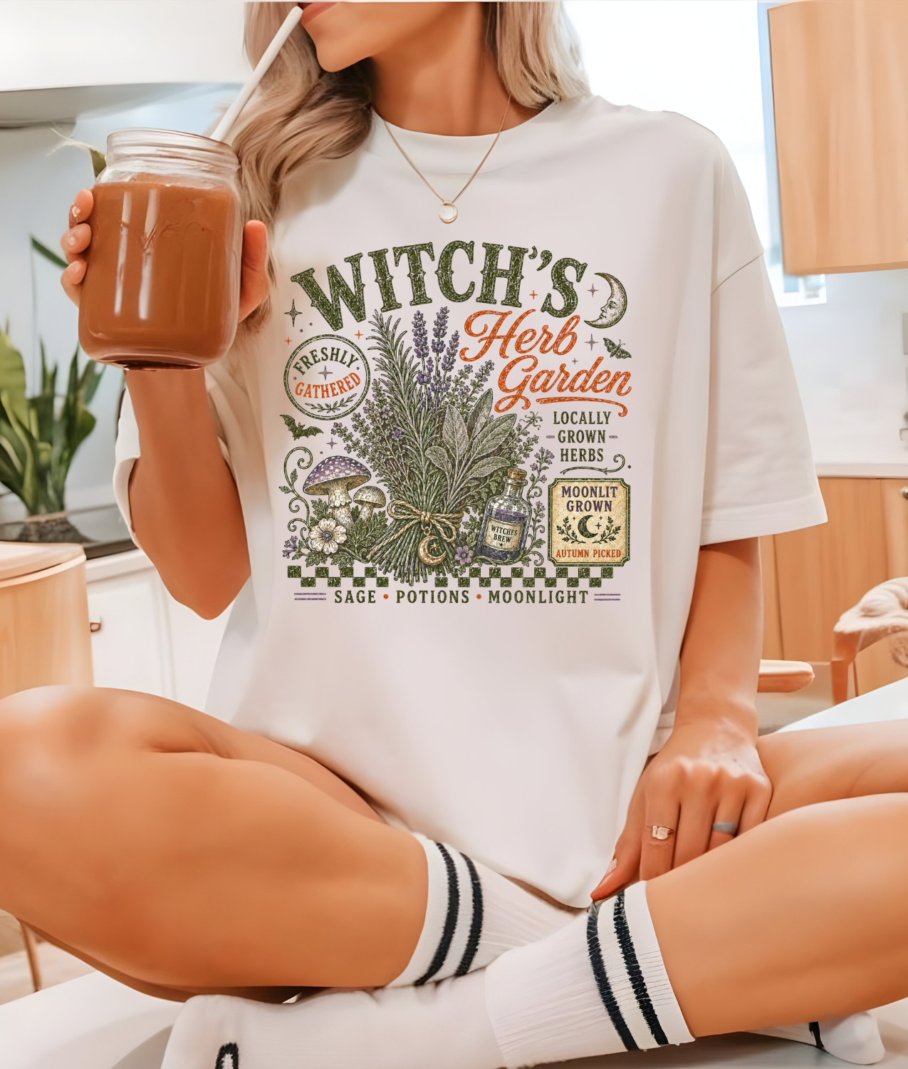 Witch's Herb Garden DTF Transfer