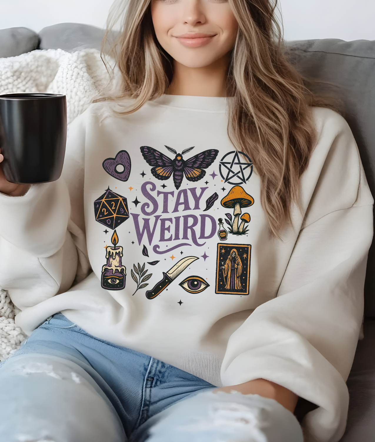 Witchy Stay Weird DTF Transfer