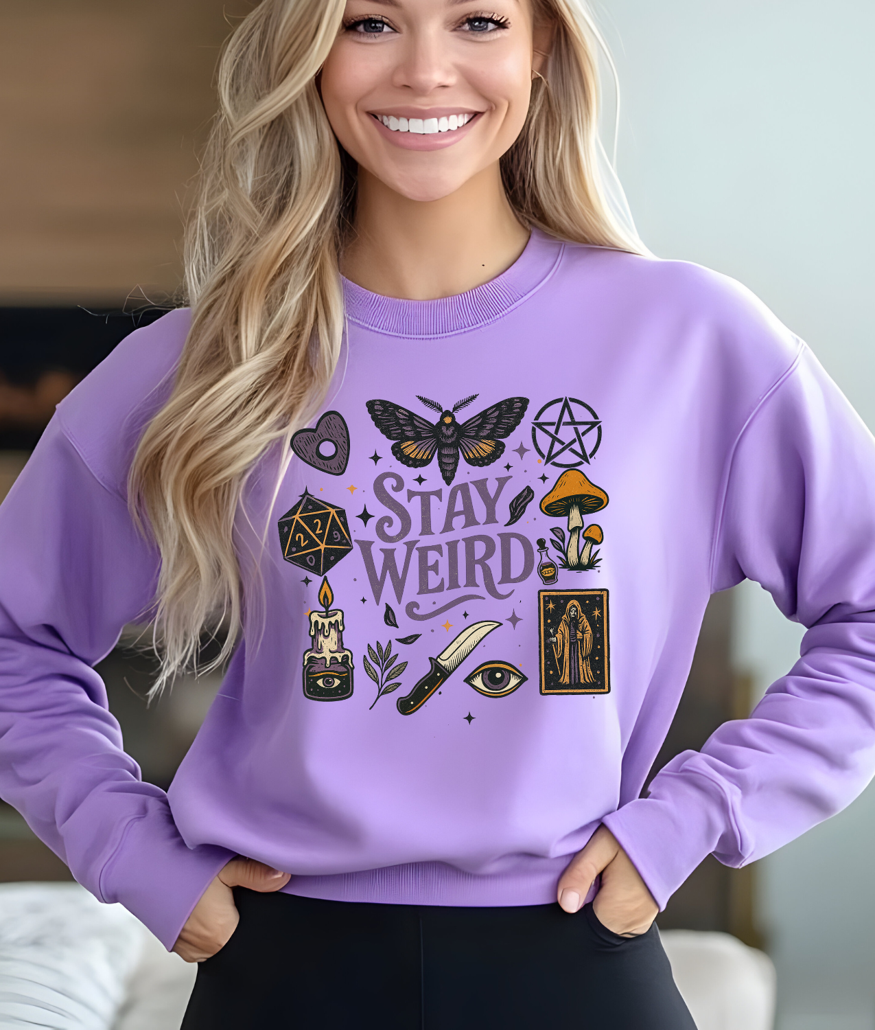 Witchy Stay Weird DTF Transfer