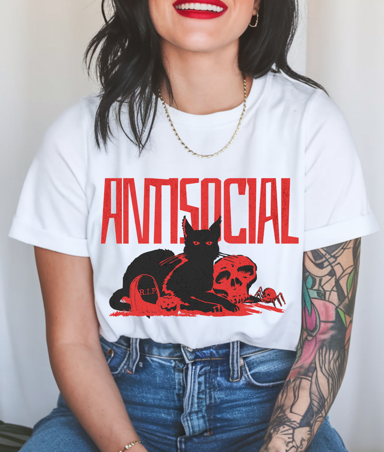 Antisocial Kittie DTF Transfer