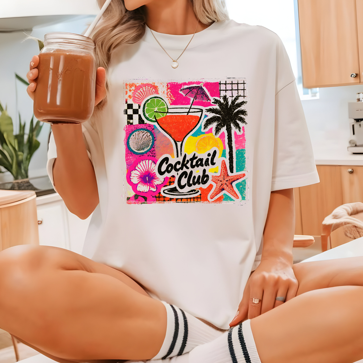 Beach Cocktail Club DTF Transfer