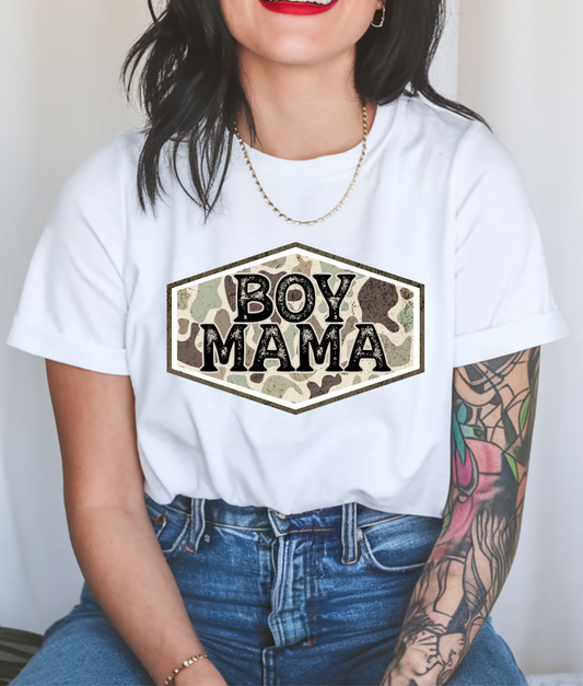 Boy Mama Camo DTF Transfer