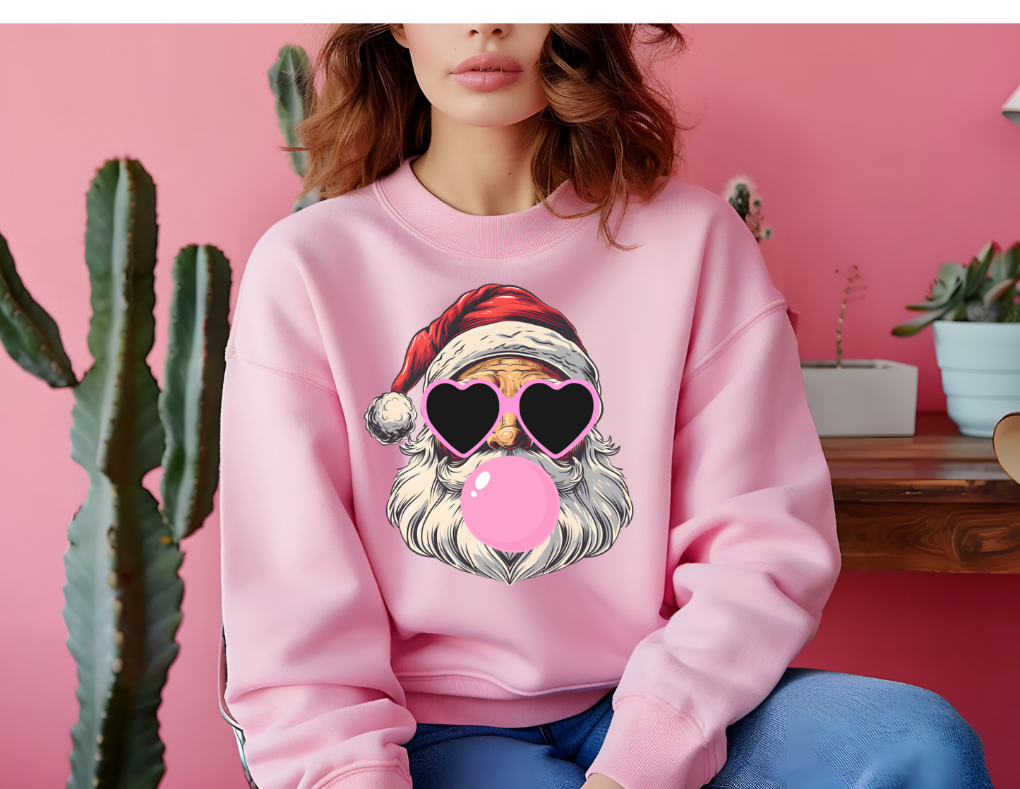 Bubble Gum Santa DTF