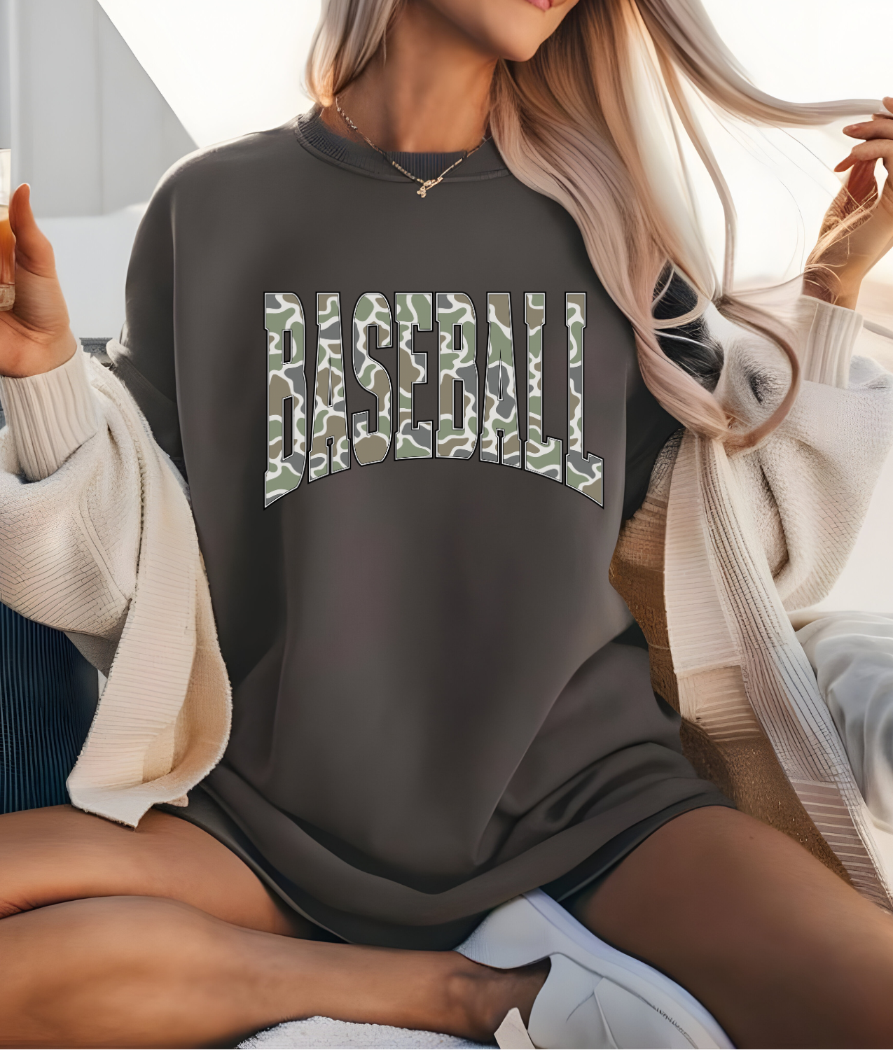 Camo Baseball DTF Transfer
