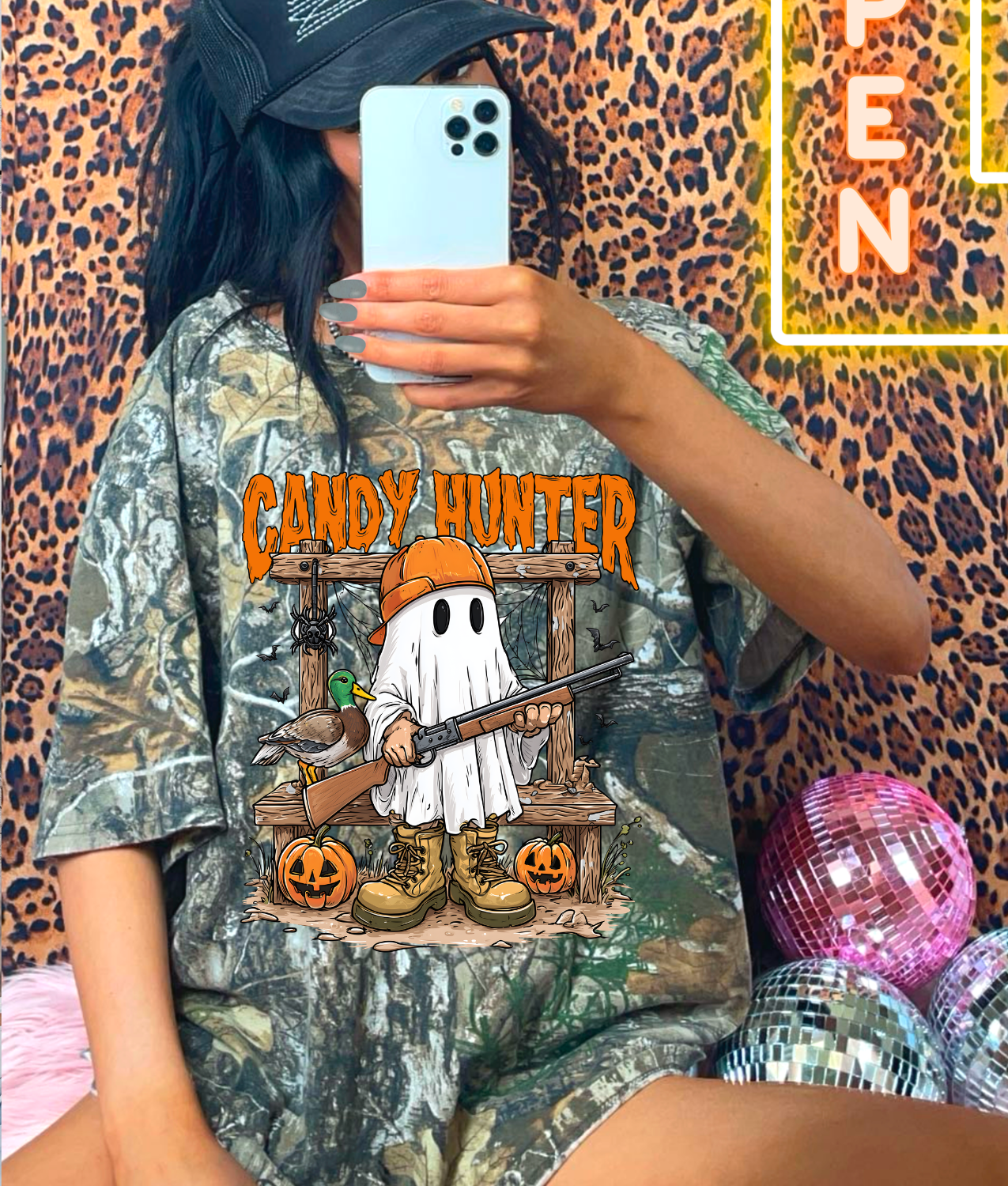 Candy Hunter Ghostie DTF Transfer