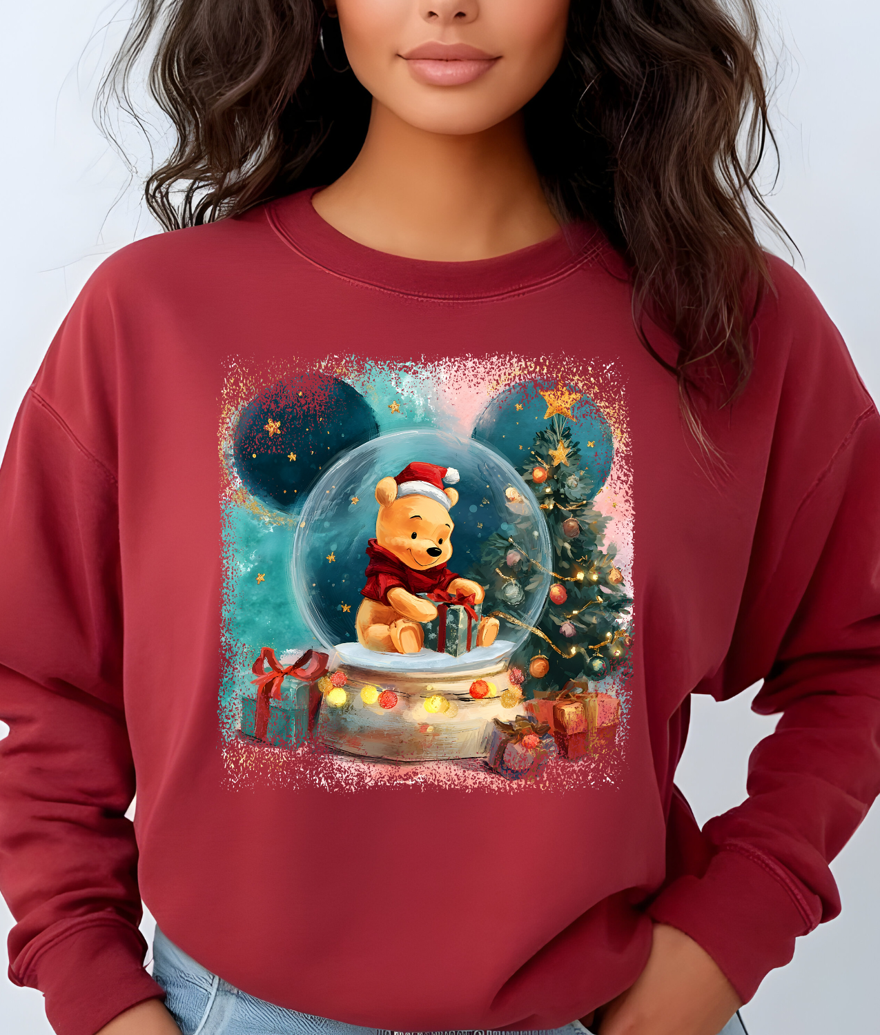 Christmas Bear Snowglobe DTF Transfer