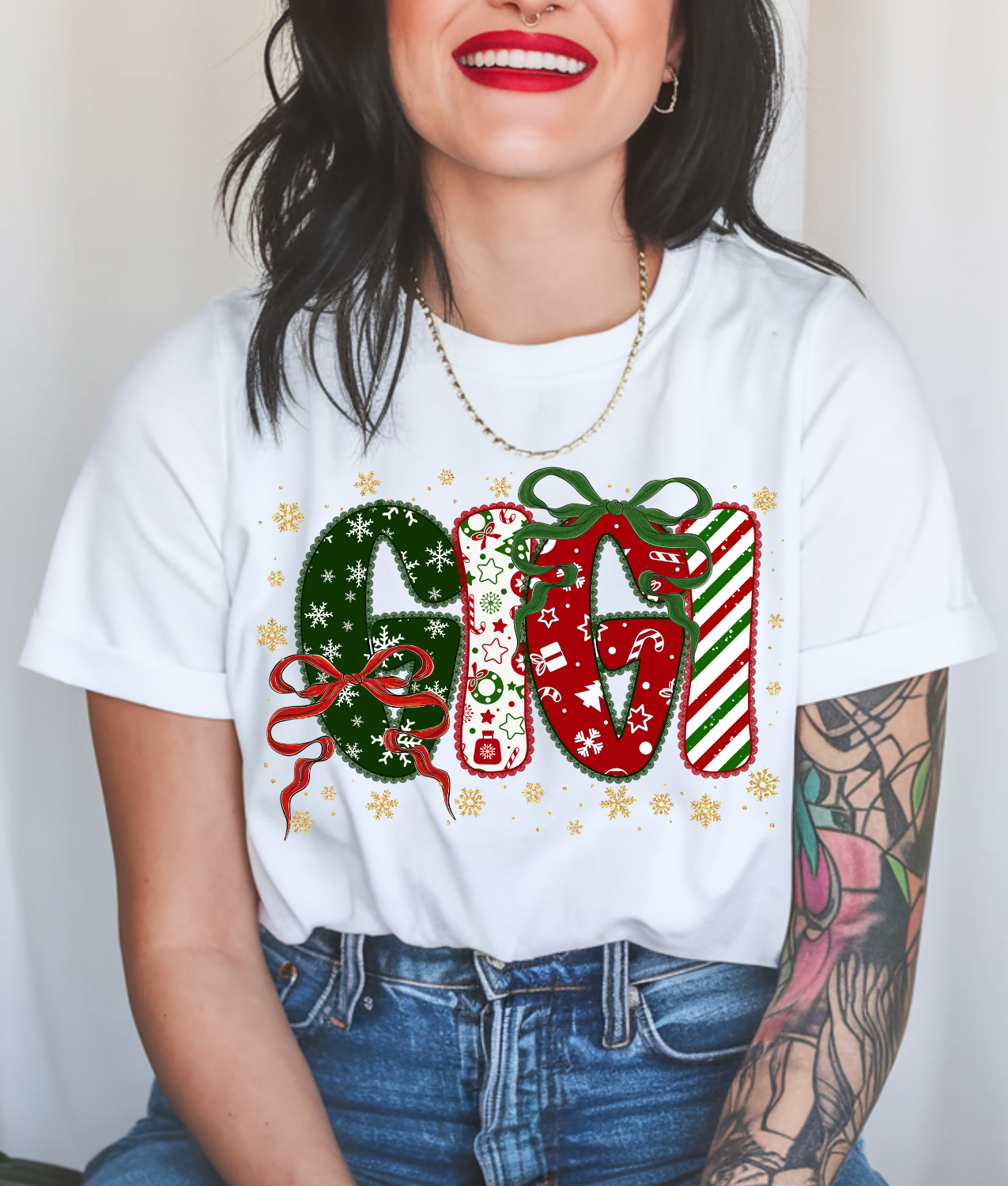 Christmas Gigi DTF Transfer