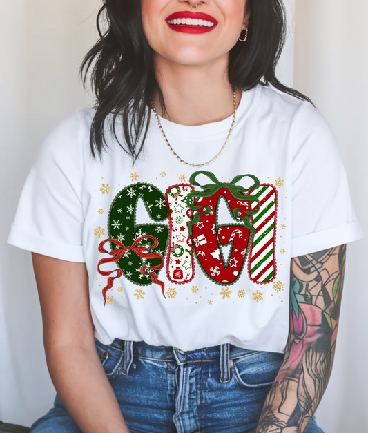 Christmas Gigi DTF Transfer