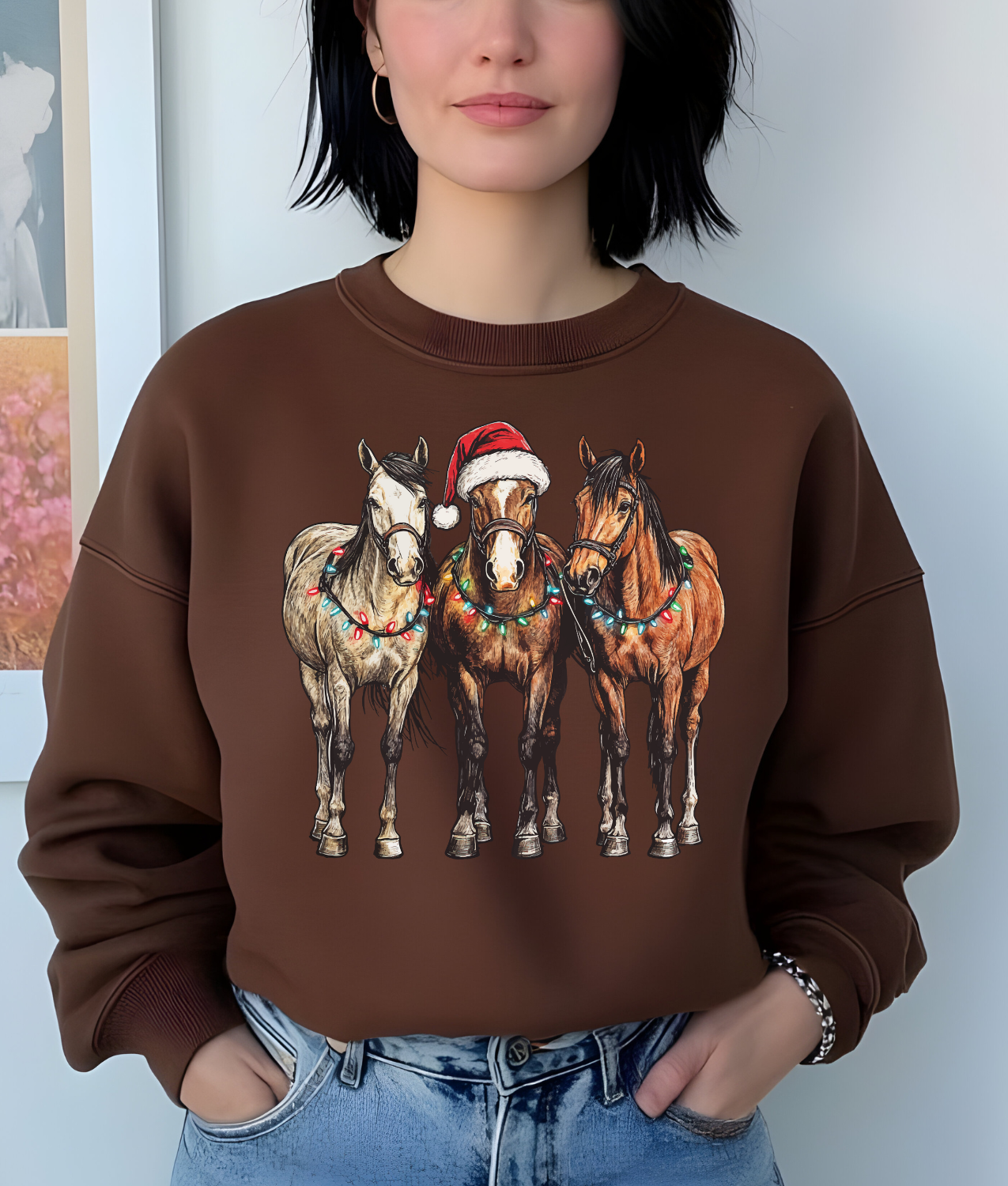 Christmas Horsies DTF Transfer