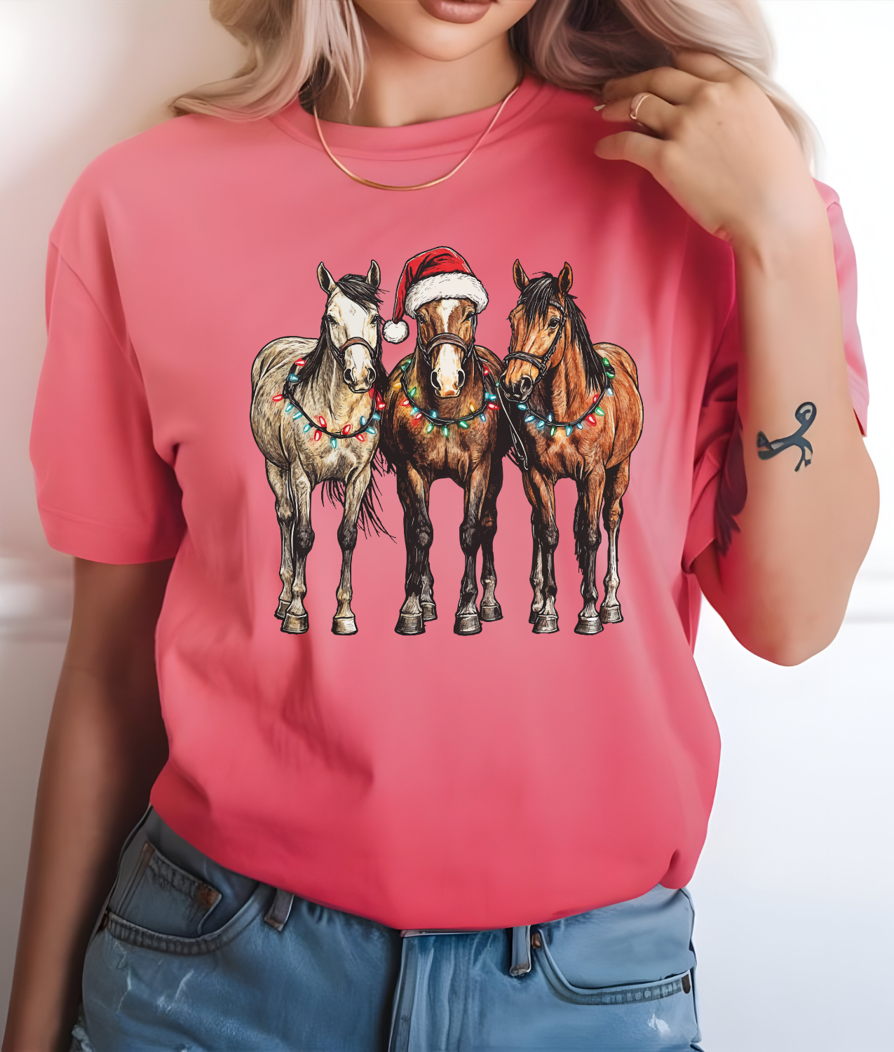 Christmas Horsies DTF Transfer