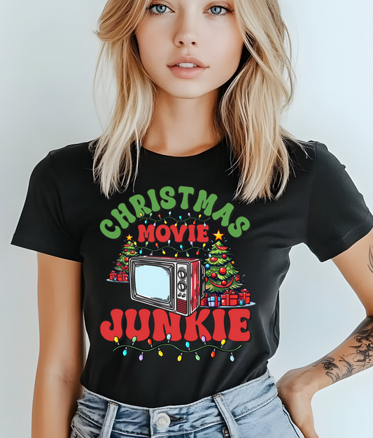 Christmas Movie Junkie DTF Transfer