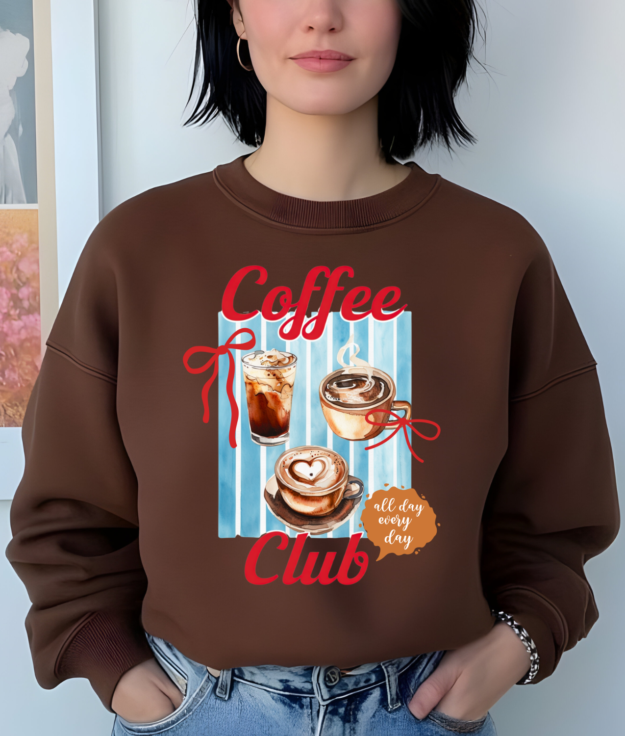 Coffee Club DTF Transfer