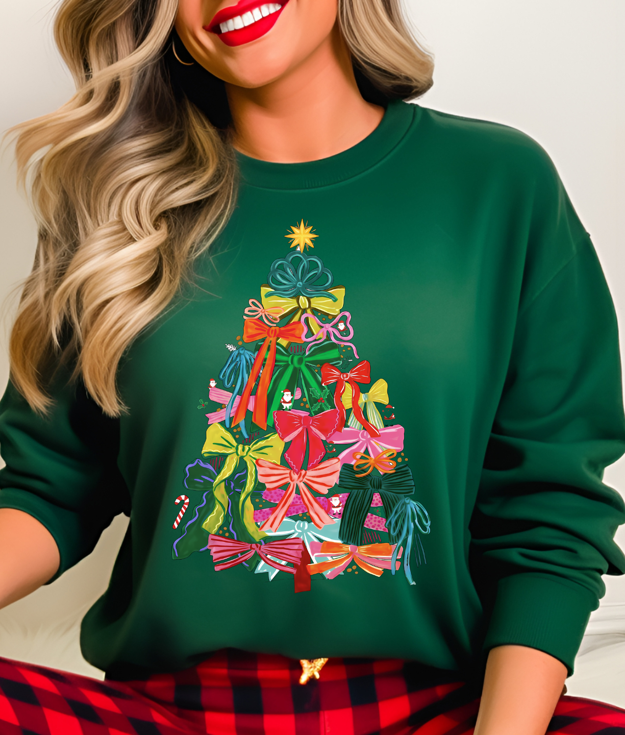 Colorful Coquette Bow Tree DTF Transfer