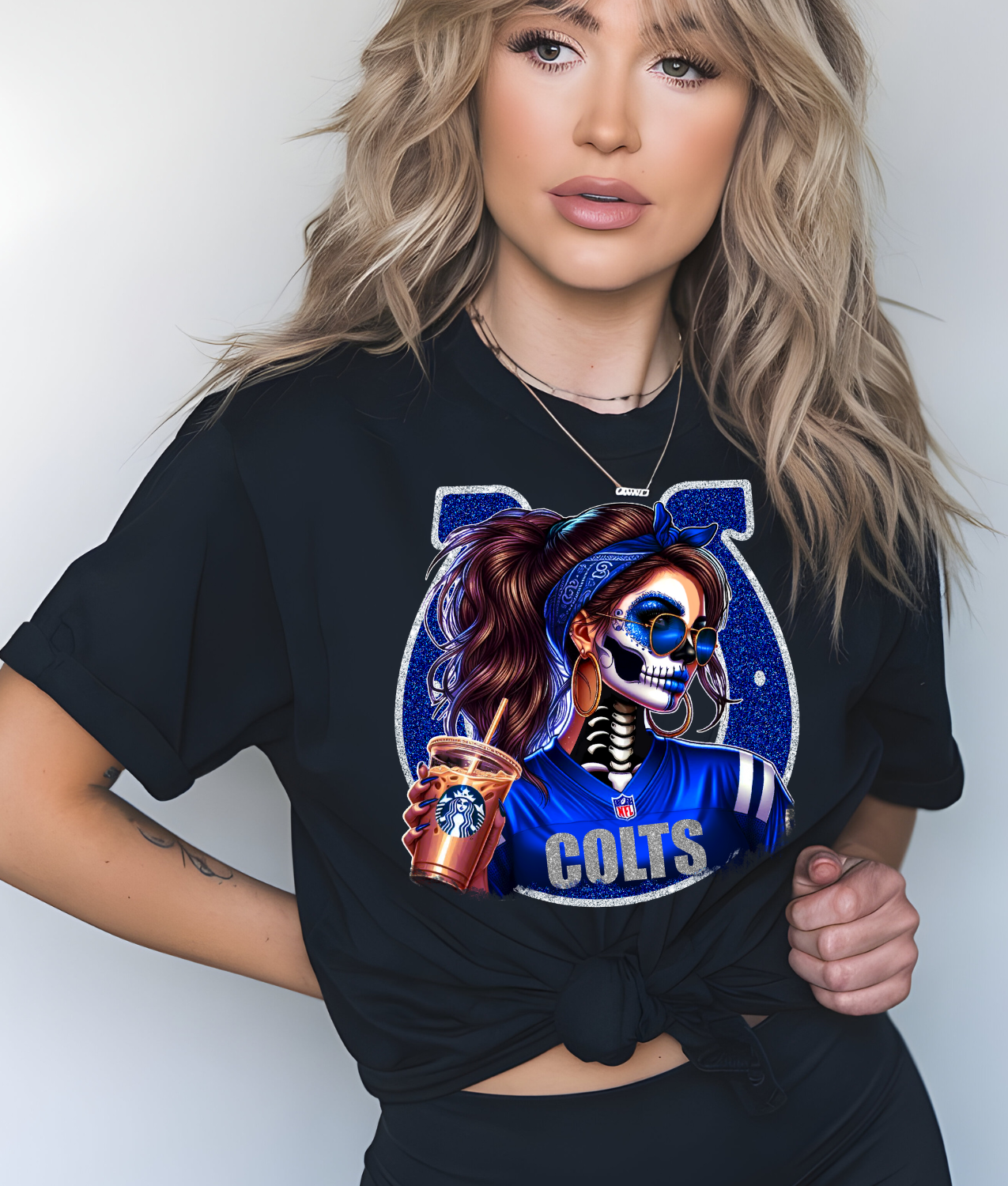 Colts Skellie Girl DTF Transfer