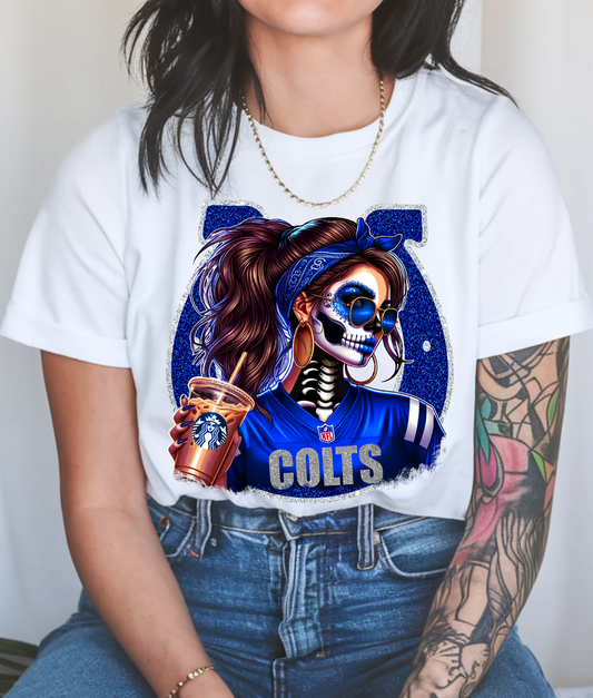 Colts Skellie Girl DTF Transfer