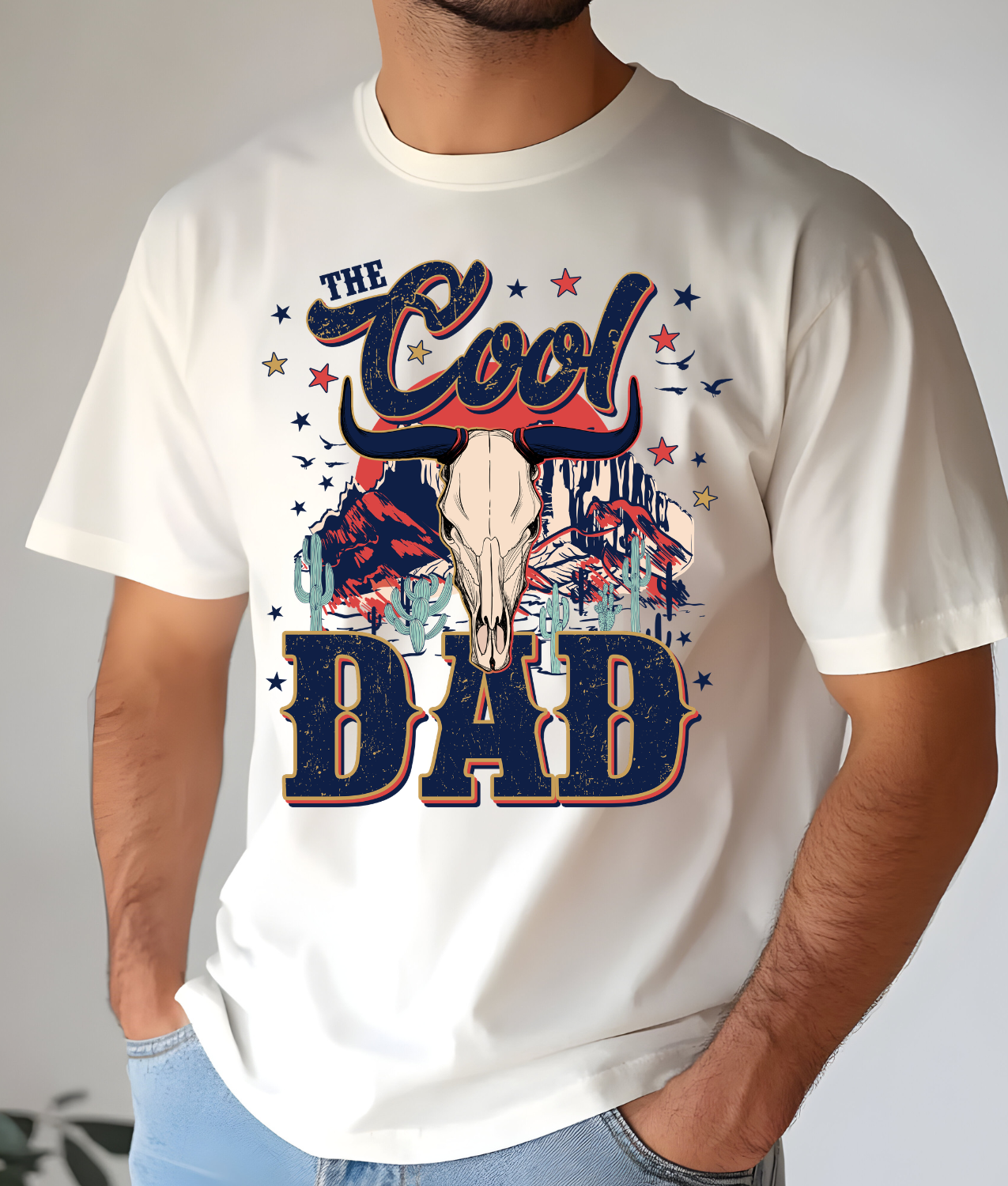 Cool Dad Western DTF Transfer