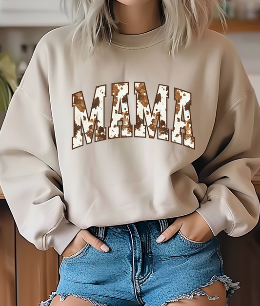 Cow Print Mama DTF Transfer