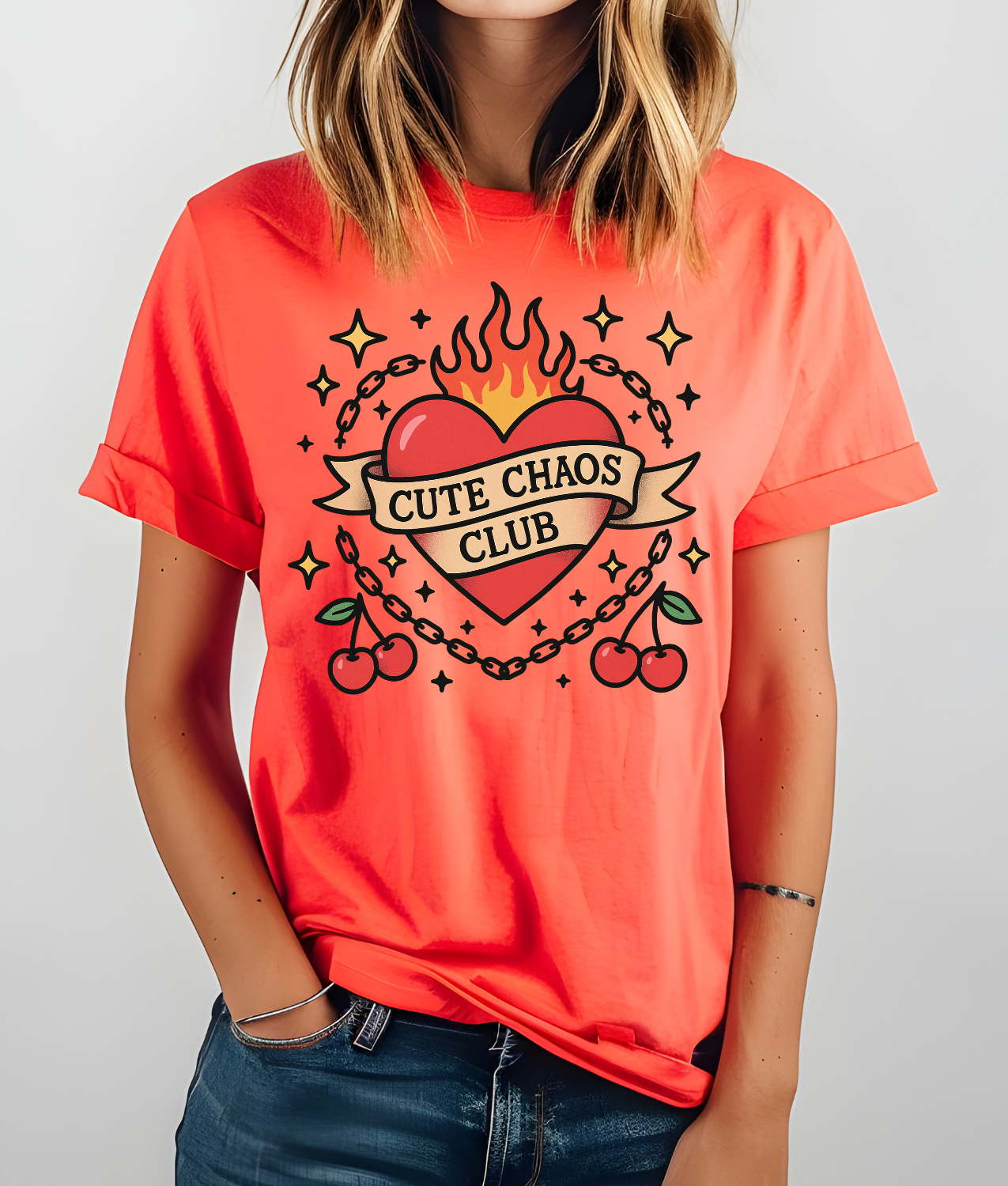 Cute Chaos Club DTF Transfer
