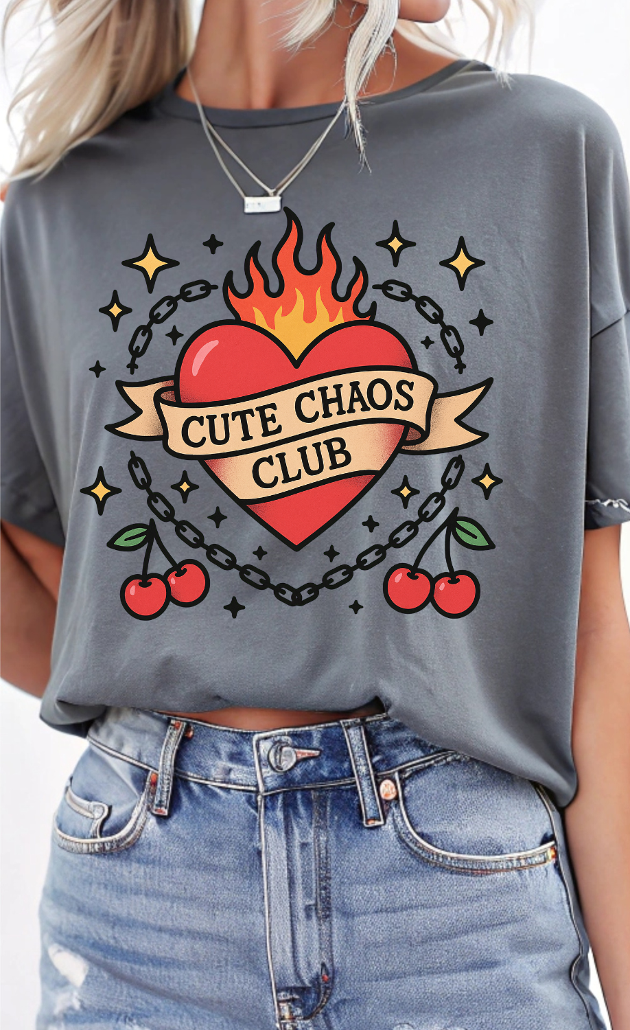 Cute Chaos Club DTF Transfer