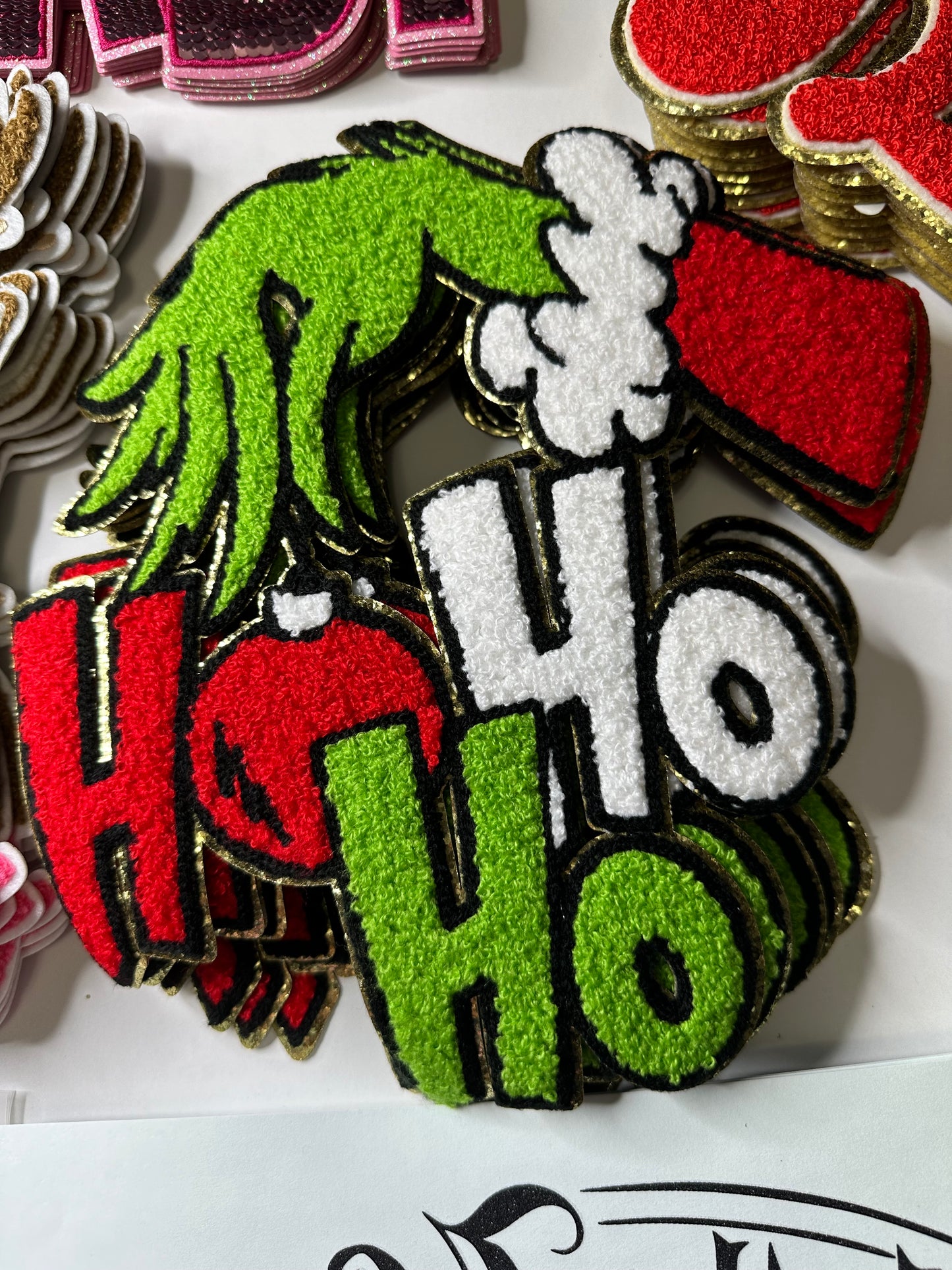 Ho Ho Ho Chenille Patch