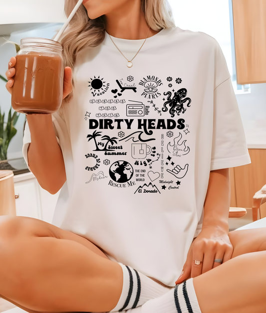 Dirty Heads Collage DTF Transfer