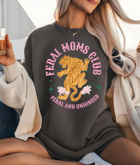 Distressed Feral Moms Club DTF