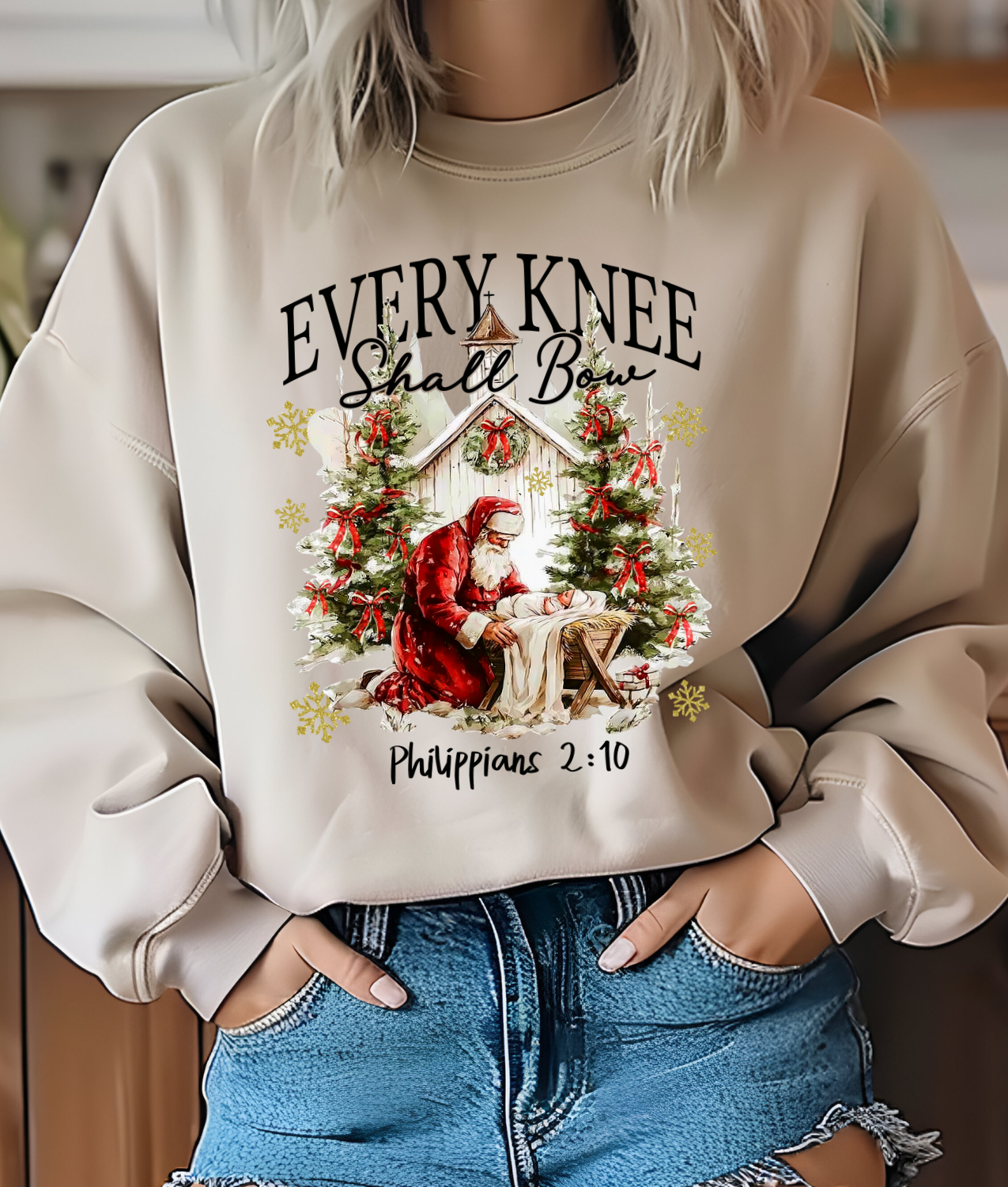 Every Knee Shall Bow DTF Transfer