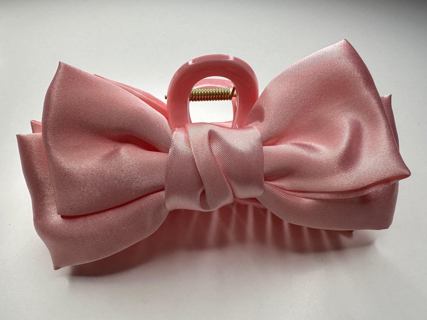 Pink Bow Claw Clip