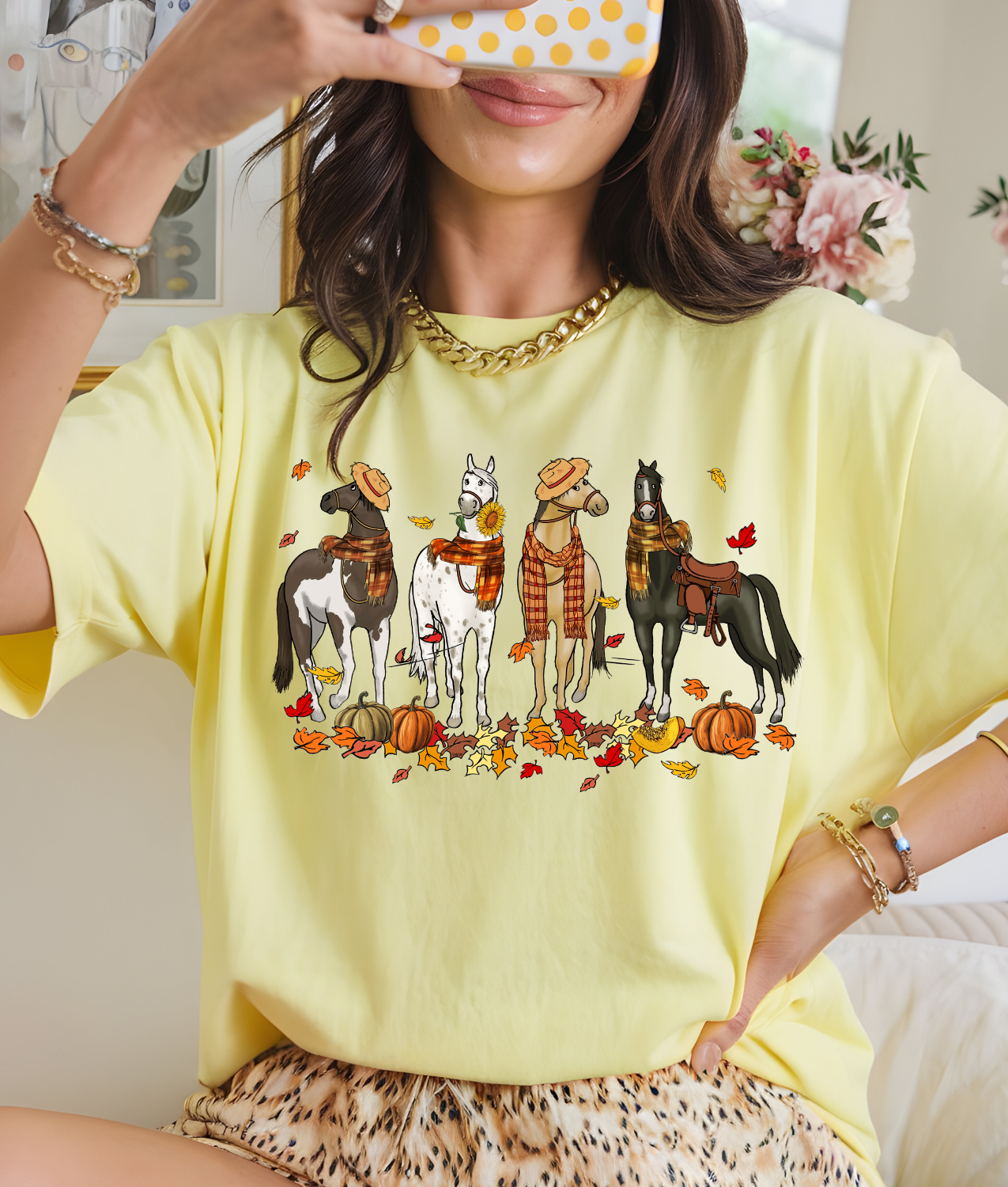 Fall Horsies DTF Transfer
