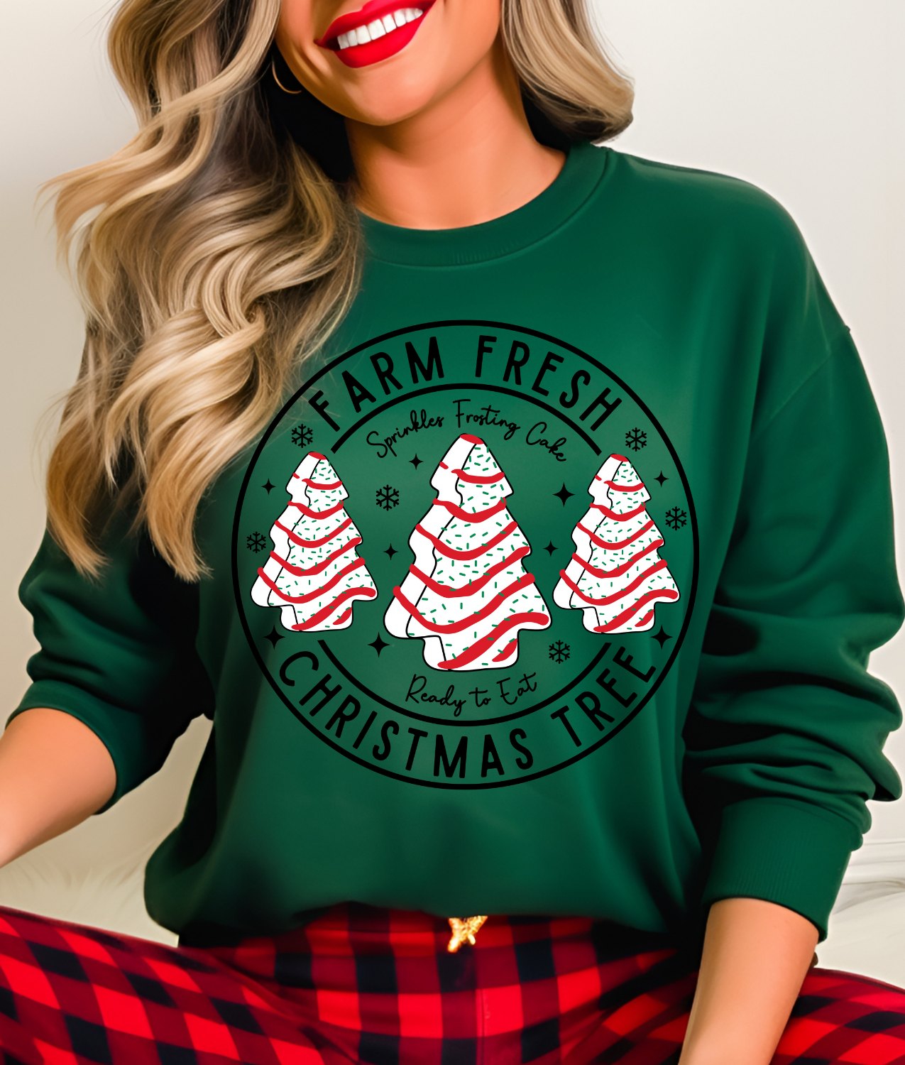 Farm Fresh Christmas Tree Cakes DTF Transfer