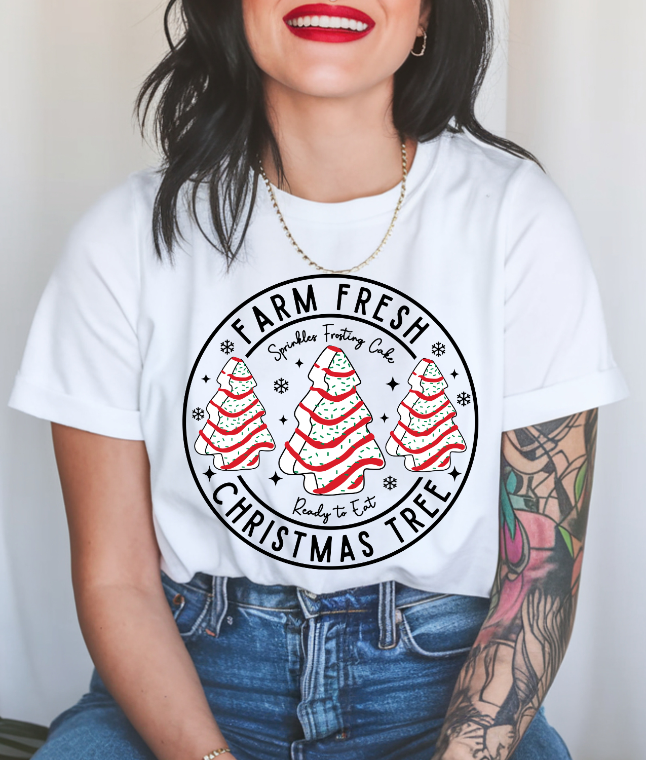 Farm Fresh Christmas Tree Cakes DTF Transfer