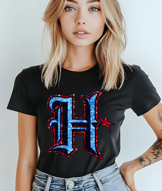 Faux Glitter H DTF Transfer