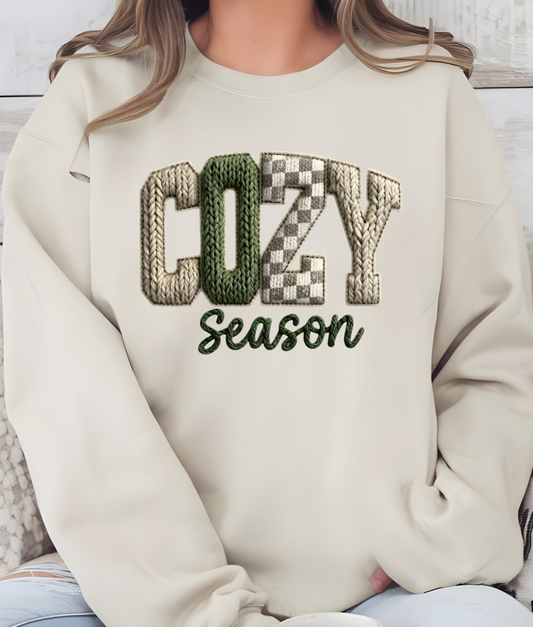 Faux Yarn Cozy Season DTF Transfer