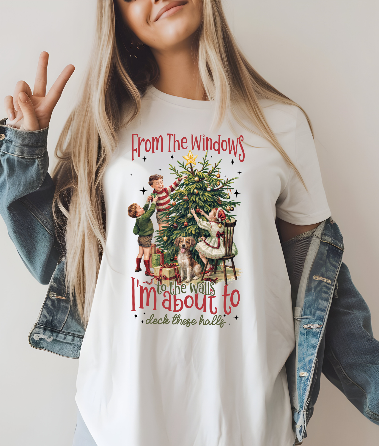 From the Windows to the Walls I'm About to Deck These Halls DTF Transfer