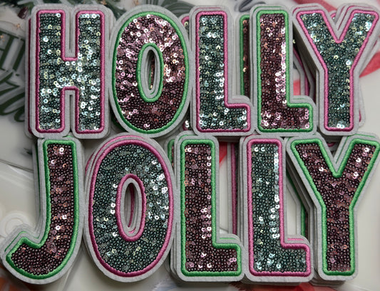 Holly Jolly Sequin Patch