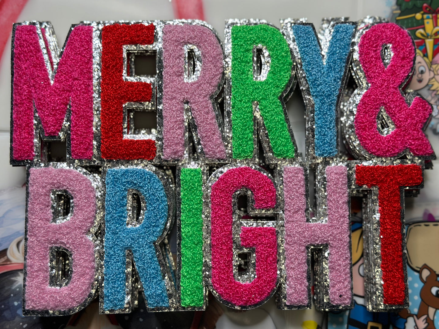 Merry & Bright Chenille Patch