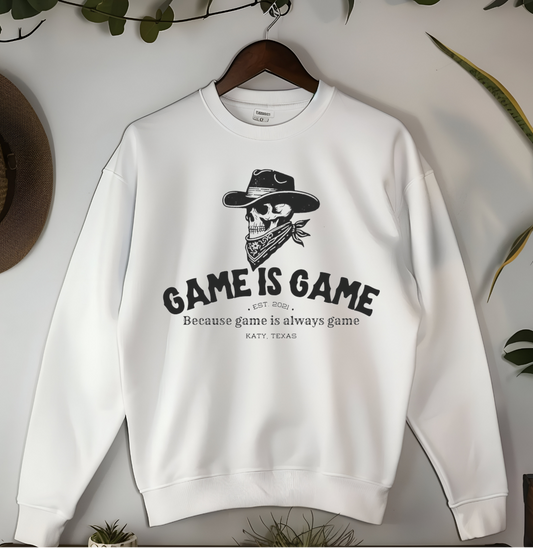 EXCLUSIVE! Game is Game Single Color Screen Print - Black Ink