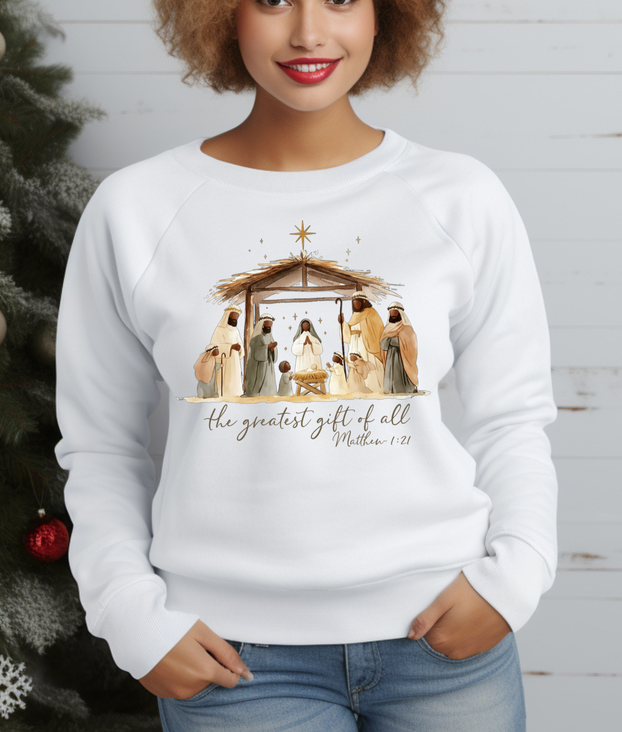 Greatest Gift of All Nativity DTF Transfer