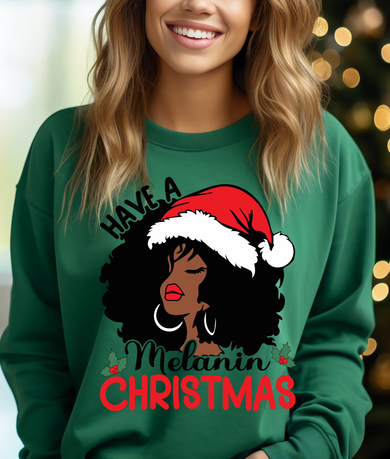 Have a Melanin Christmas DTF Transfer