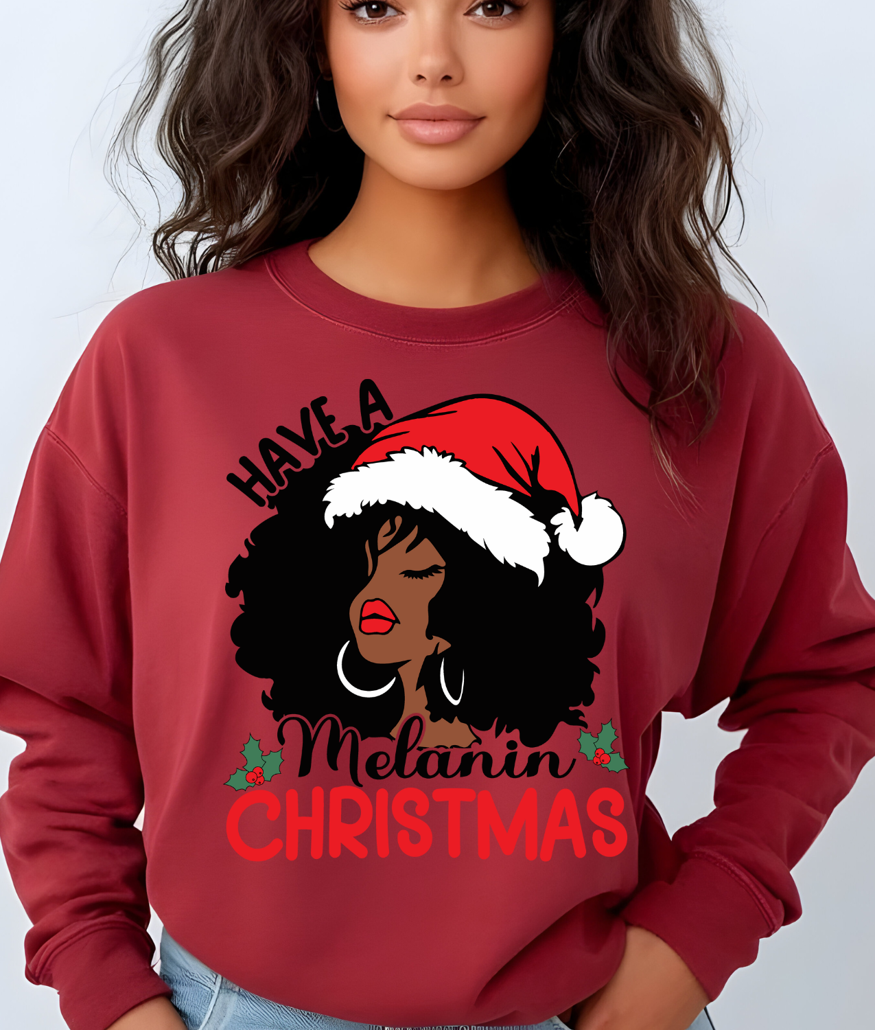 Have a Melanin Christmas DTF Transfer